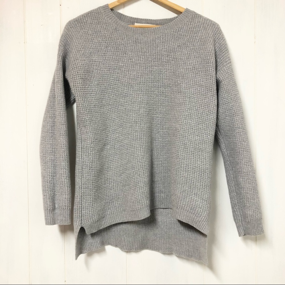 Wilfred Free Merino Wool Knit Sweater Grey